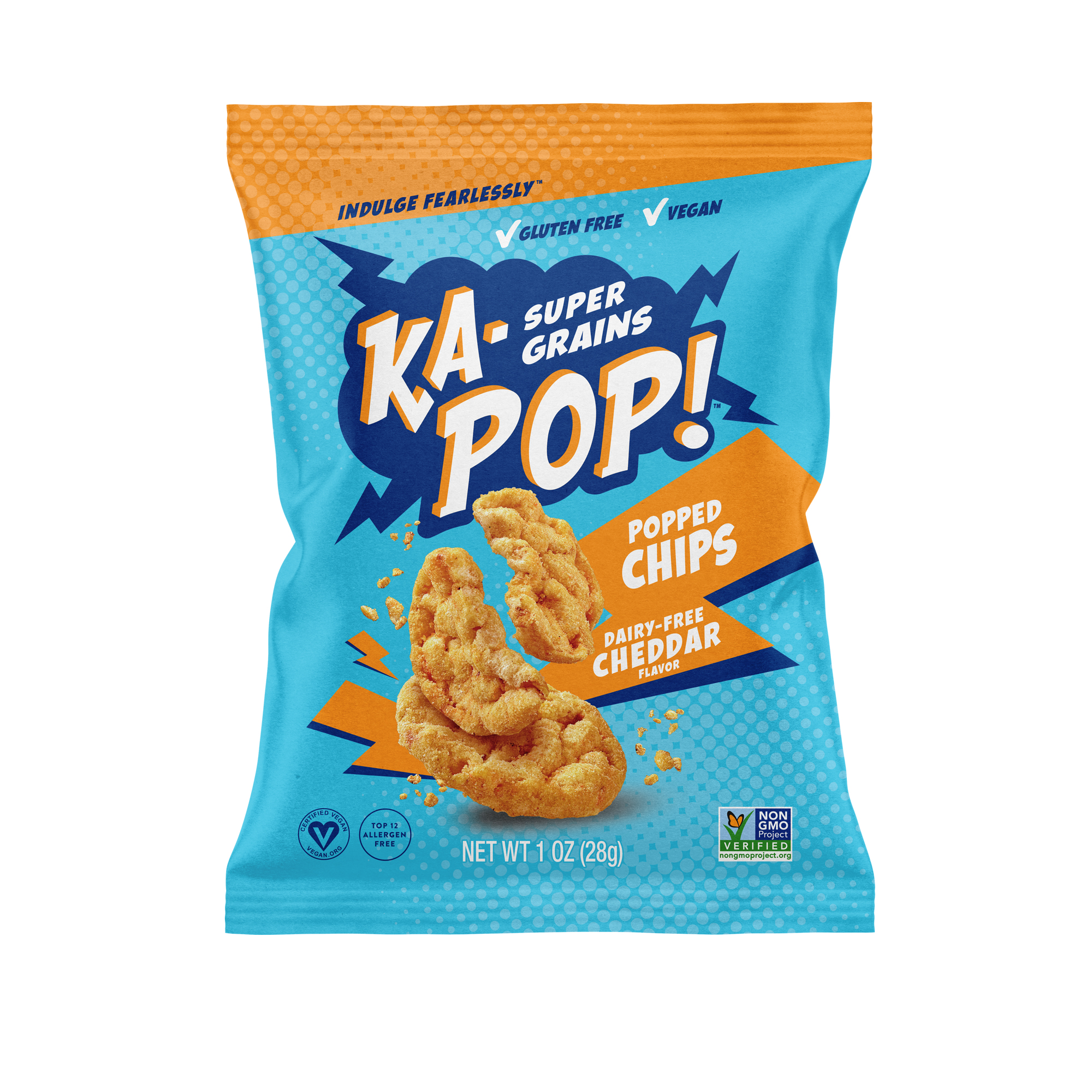 Ka-Pop! Dairy-Free Cheddar Popped Chips 12 units per case 3.3 oz